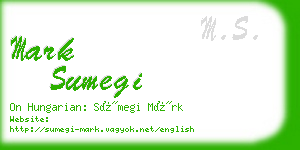 mark sumegi business card